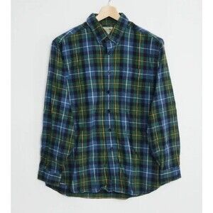 L.L. Bean Flannel Vintage Plaid Scotch Shirt Large